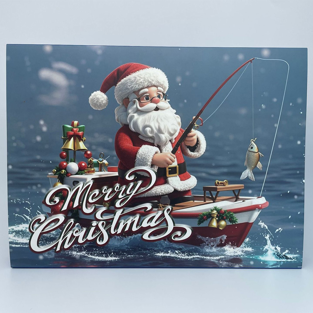 Advent Calendar Gift - Weihnachts-Angelzubehör-Geschenkbox 24-Tage-Weihnachts-Countdown-Kalender Adventskalender Angelköder für Angler