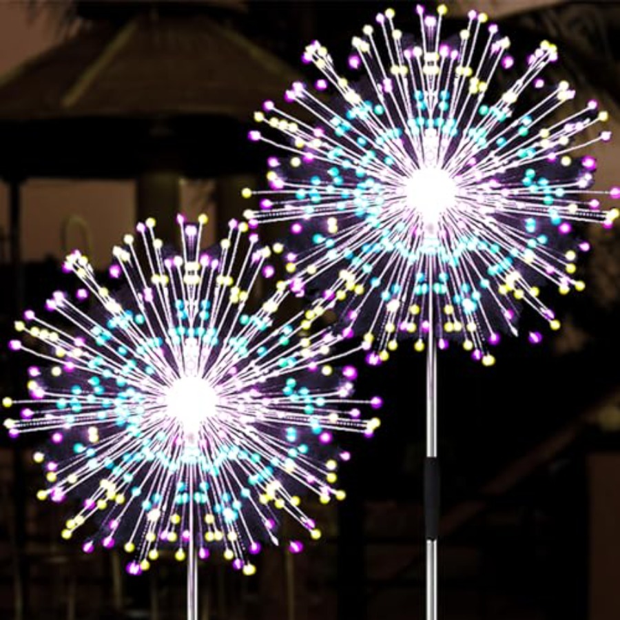 Christmas Lights Outdoor - Solar-Feuerwerkslichter, Beleuchtungsmodi Solarleuchten für Außenbereich Wasserdicht
