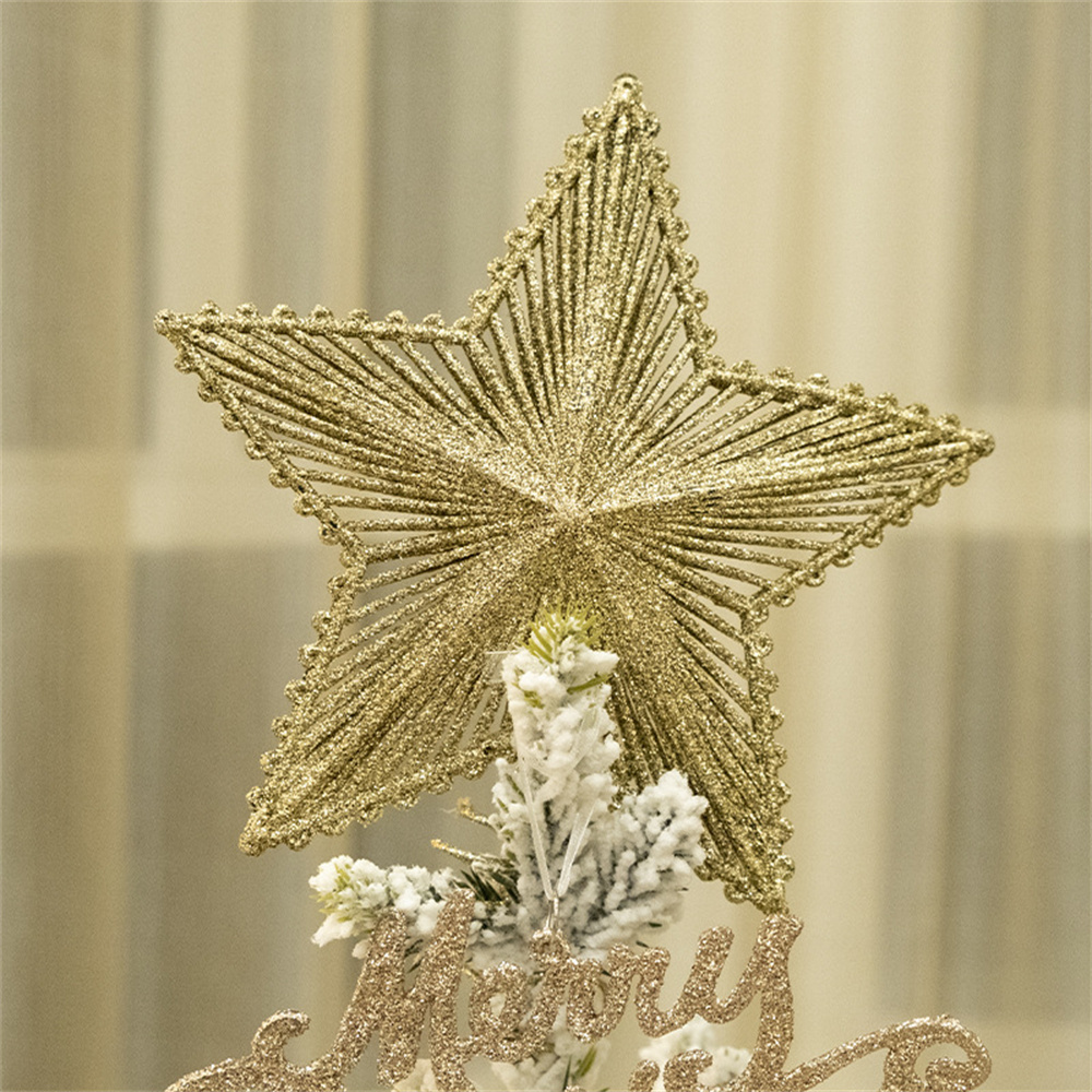 Goldene Weihnachtsbaum-Topper, – Star Tree Topper Bewertung und Preis