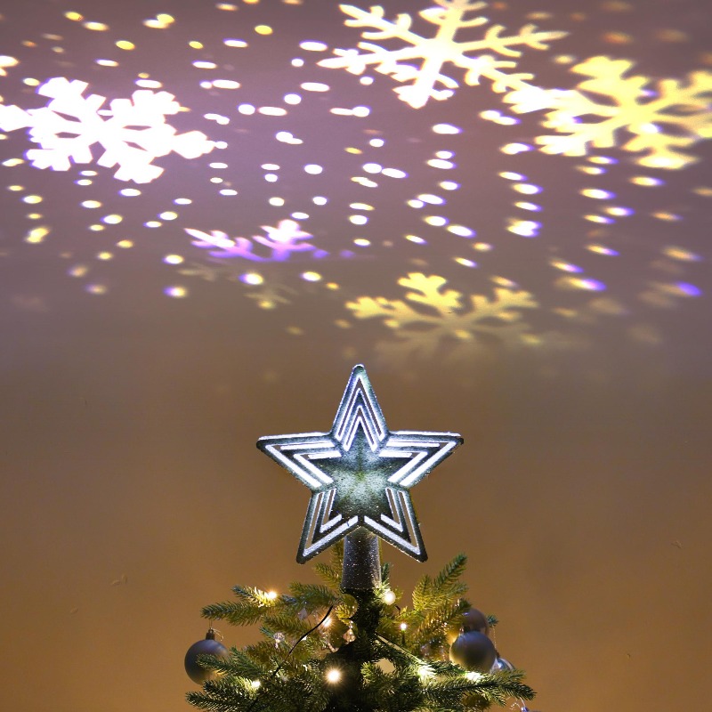 LED-Projektionsbaumspitze, Ste – Star Tree Topper Bewertung und Preis