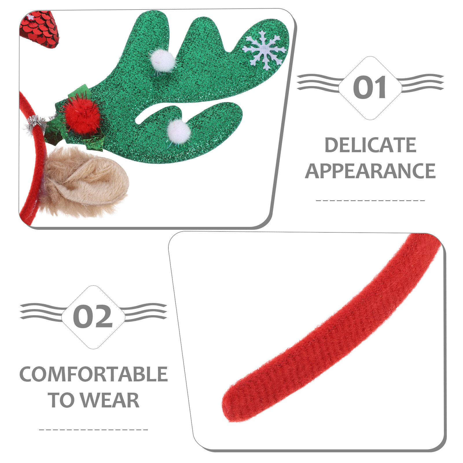 2 Stück niedliches Rentier-Sti – Reindeer Antlers Headband Bewertung und Preis