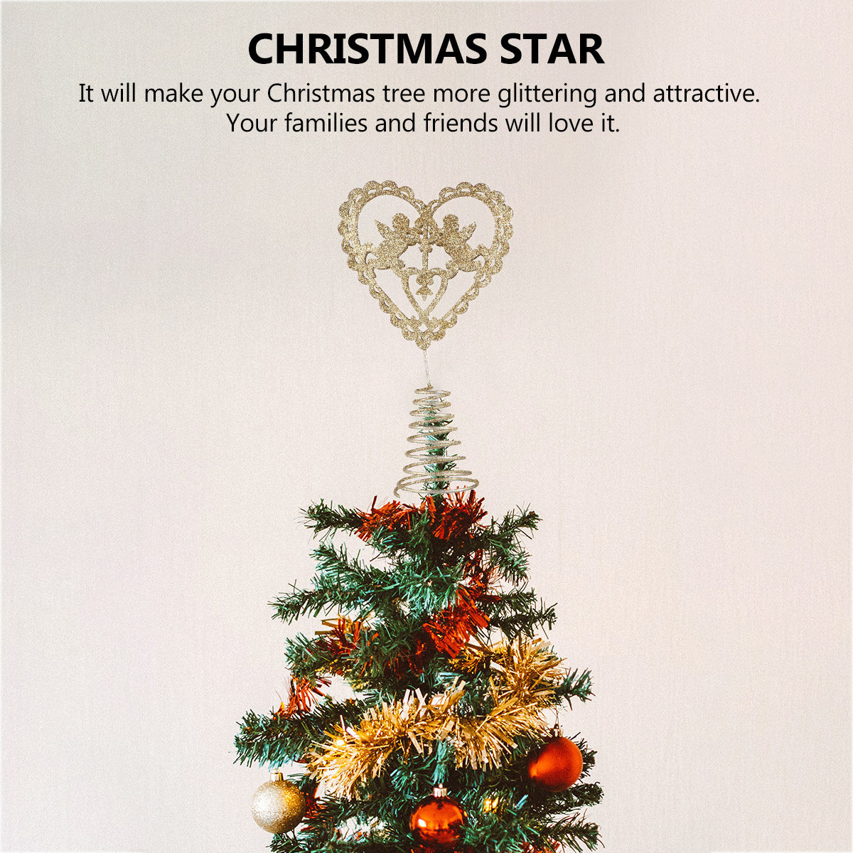 1 Stück Weihnachtsbaum-Sternsp – Star Tree Topper Bewertung und Preis